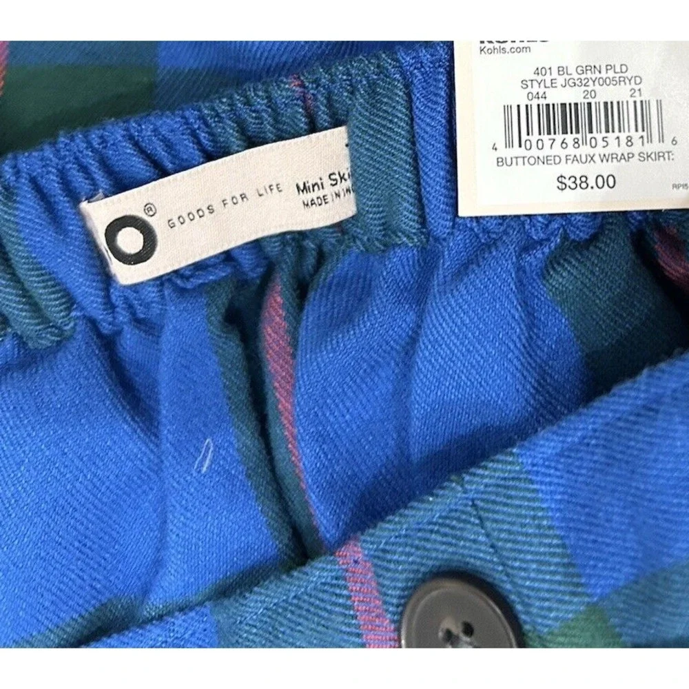 Tartan Plaid Mini Skirt Schoolgirl Clueless 90s Y2K Preppy Holiday Academia SZ 7